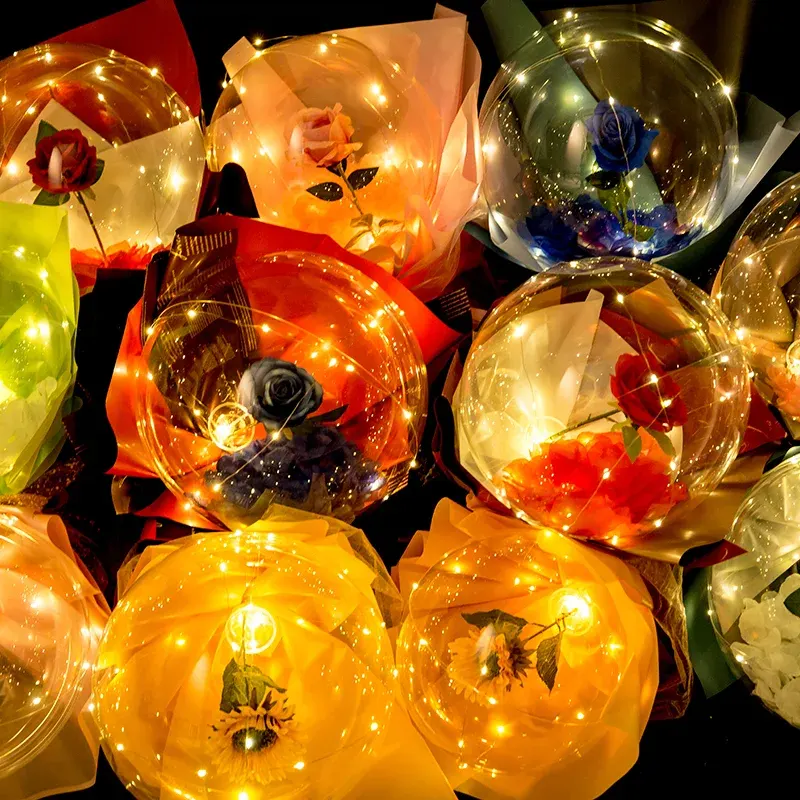 LED Rose Bobo Balloons LED Rose Bobo Balloons